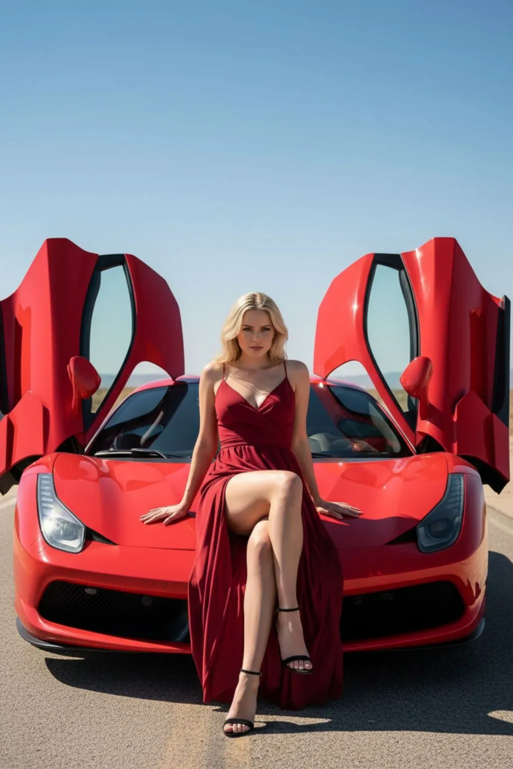 Ritratto stilizzato con sfondo sfocato